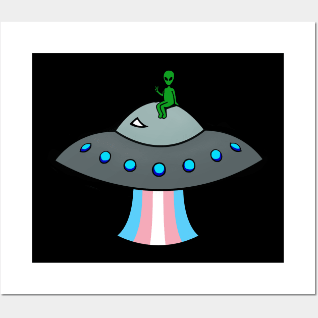 Trans Pride Alien Wall Art by MythicalPride